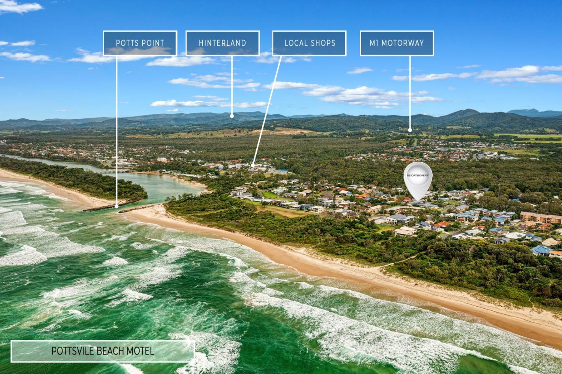 Pottsville Beach Motel ภายนอก รูปภาพ